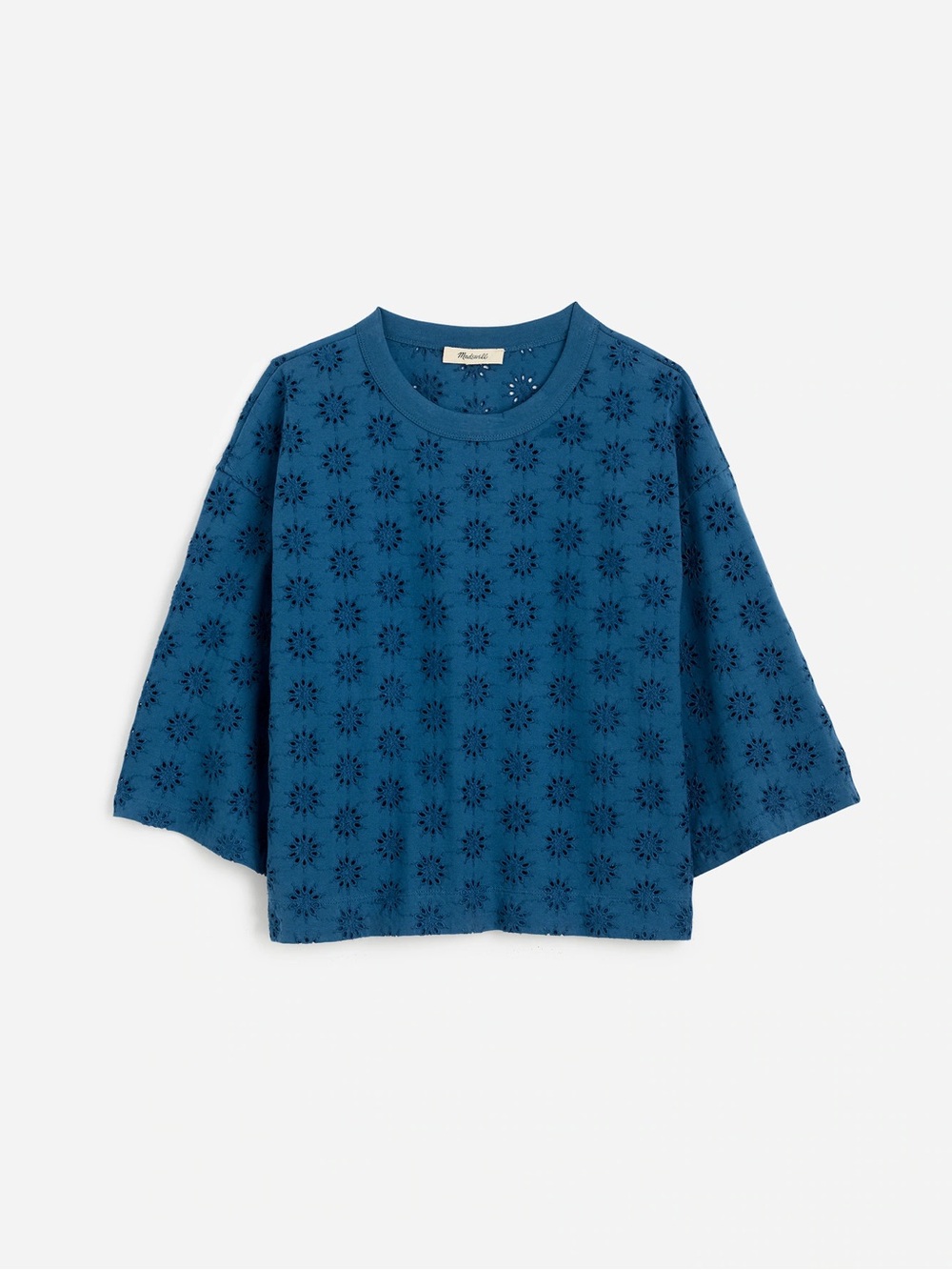 Madewell boxy embroidered top